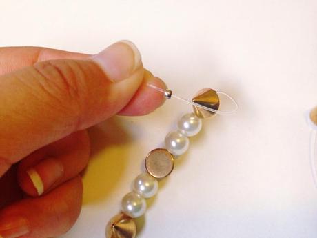 DIY: Studs & Pearl Necklace