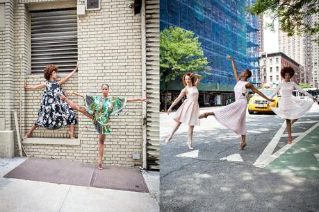Fashion Editorial: Alvin Ailey dancers and summer dresses – ELLE June 2014 PicMonkey Collage