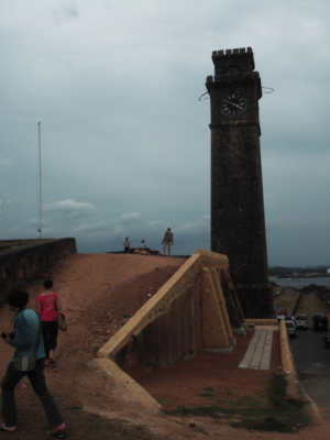 Backpacking in Sri Lanka: 23 Cool Things I Noticed When Touring Galle Fort Tower at the main gate at Galle Fort