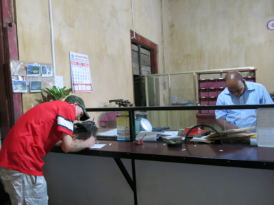 Backpacking in Sri Lanka: 23 Cool Things I Noticed When Touring Galle Fort Backpacking in Galle - posting postcards from the post office.