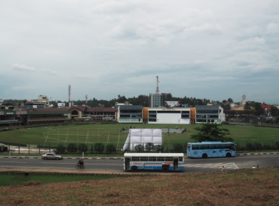 Backpacking in Sri Lanka: 23 Cool Things I Noticed When Touring Galle Fort Backpacking in Galle, Sri Lanka - Cricket Stadium.