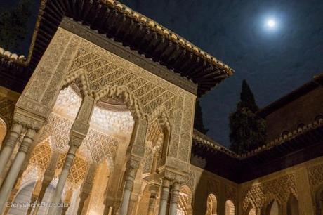 Alhambra Nasrid Palace at Night