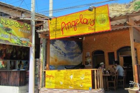 Angie had to go to the restaurant that was named after her in Mancora