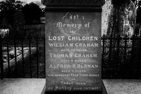 three lost children monument daylesford cemetery 