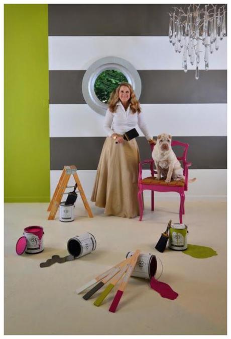 Susan M. Jamieson, ASID owner of Bridget Beari Designs with her dog LulaBelle