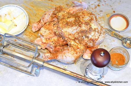 ~jamaican jerk whole grilled chicken~