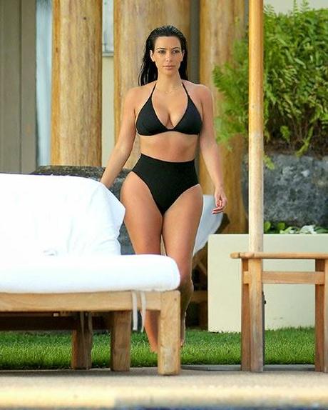 Even Kim Kardashian Loves the High Waisted Swimsuit! Even Kim Kardashian Loves the High Waisted Swimsuit!