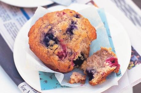 Raspberry and Blueberry Muffins