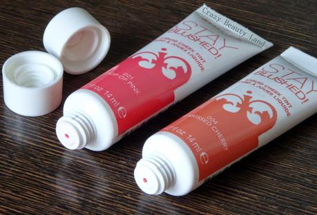 Rimmel Stay Blushed Liquid Cheek Tints in Pop of Pink (001) and Sunkissed Cherry (002)- Review and Swatches