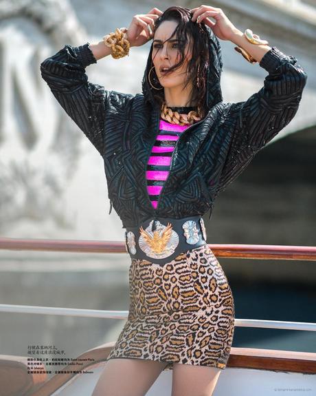 Harper’s BAZAAR with Gorgeous Sexy Maud Le Fort in “On the Water” by Benjamin Kanarek Maud le Fort in Saint Laurent Paris and Emilio Pucci © Benjamin Kanarek