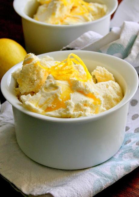 Lemon Curd Swirl Ice Cream