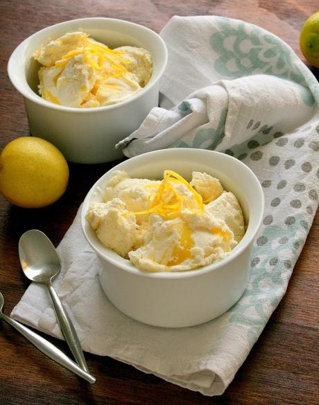 Lemon Curd Swirl Ice Cream