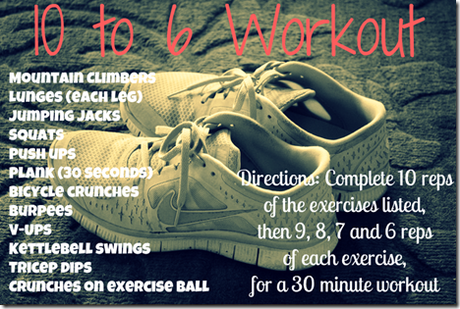 10 to 6 workout