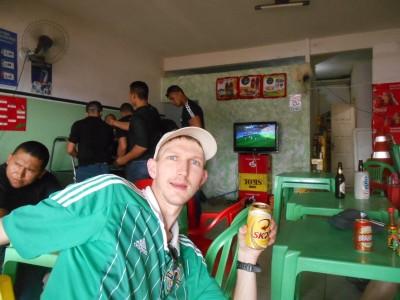 41 Different Places That I Have Watched World Cup 2014 So Far Watching Belgium v. Algeria in Benirzao Bar pre-Brazil v. Mexico.