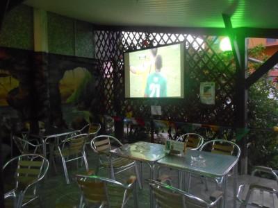 41 Different Places That I Have Watched World Cup 2014 So Far Amazing last minute scenes in Bar Des Sports in Kourou, French Guyana as Ivory Coast go out to Greece.