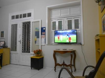 41 Different Places That I Have Watched World Cup 2014 So Far Watching Ghana v. USA - the first of many in the J Sun Hostel in Fortaleza.