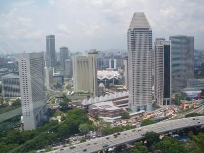 Backpacking in Singapore: Top 5 Sights View of Singapore from the top of the Flyer.