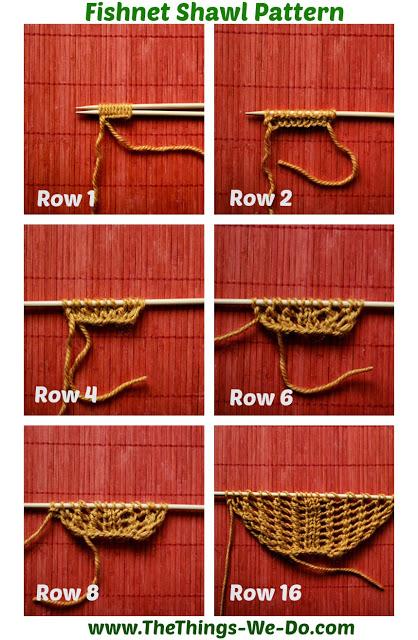 Fishnet Shawl with Braids | Free Pattern