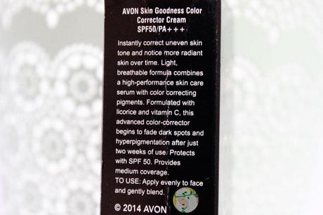 AVON Skin Goodness CC cream Review