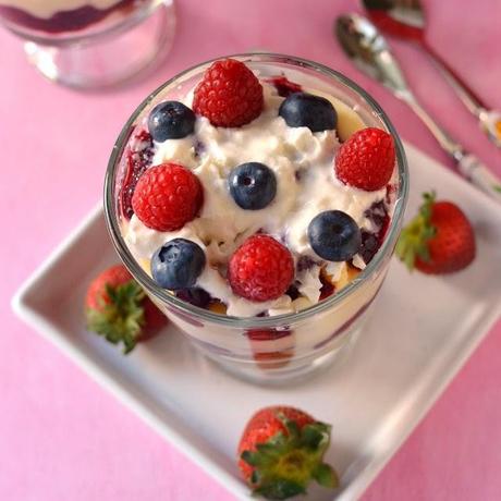 Individual Summer Berry Trifles