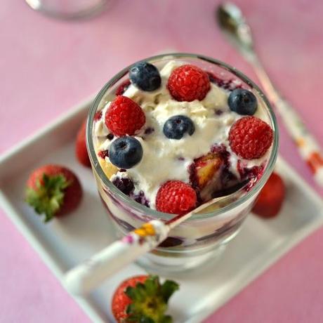 Individual Summer Berry Trifles