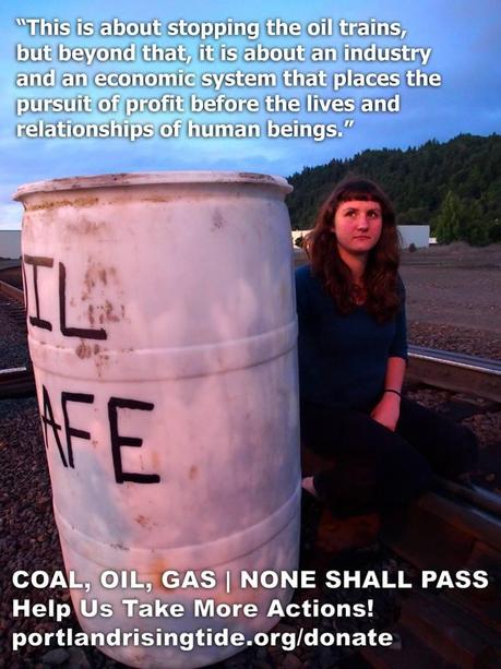 Climate Activists Blockade Oil Terminal, Demand Halt to Crude-by-Rail Traffic in Pacific Northwest 10435835_754308524591923_4842444232067517220_n