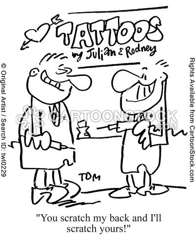 Mutual scratching BackScratch