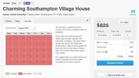 Sorry, this $825 per night house in The Hamptons is fully booked for August.