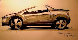 Marker Car Sketch tutorial by Luciano Bove