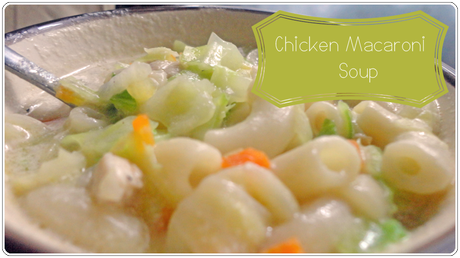 Chicken Macaroni Soup (Sopas)