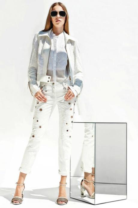 Roberto Cavalli Resort 2015 Cavalli resort white trousers