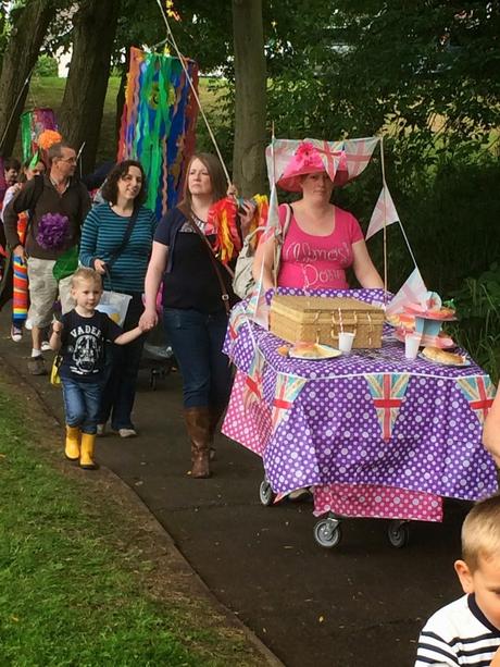 Decorated trollies arriving at the park announce the start of festivities