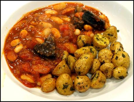 Pork and beans: a variation on the theme. Pork and beans: a variation on the theme.