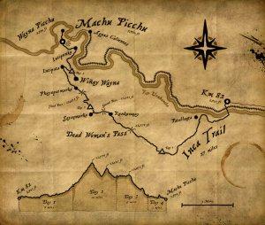 Inca Trail Map - Rusty