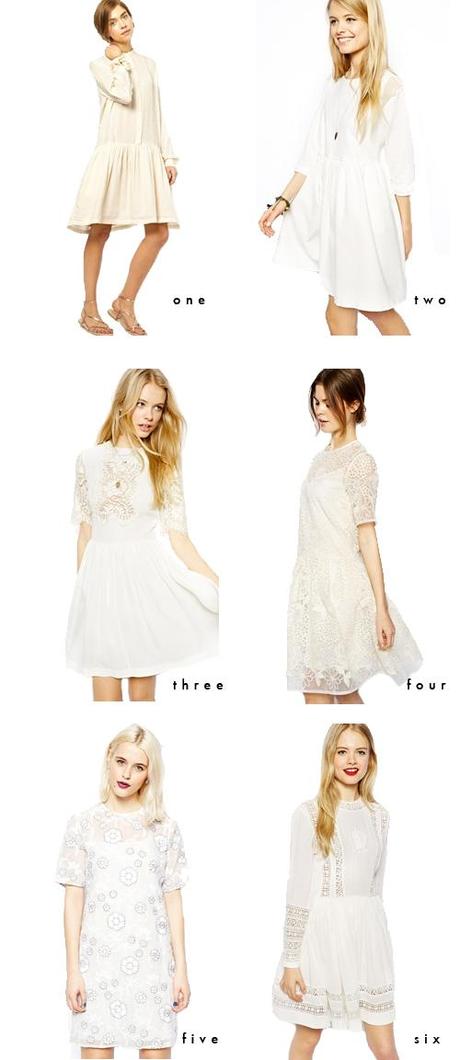 White summer dresses