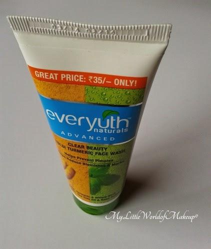 Everyuth Naturals Clear Beauty Tulsi Turmeric Face Wash Review