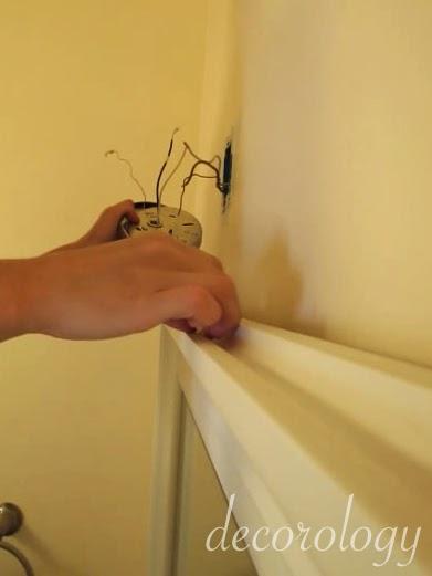 DIY: How to change out a wall mounted light fixture DIY: How to change out a wall mounted light fixture