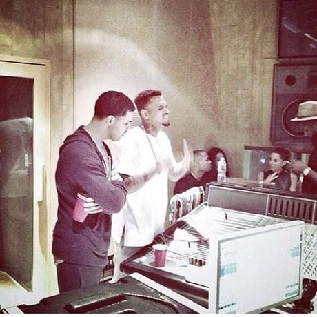 Drake & Chris Brown Back In the Studio Together!? Drake & Chris Brown Back In the Studio Together!?