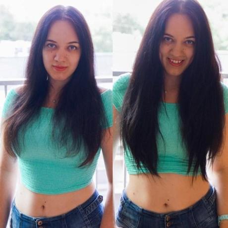 Irresistible Me Hair Extensions before_and_after_hair_extensions_front