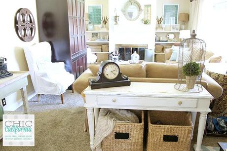 Vintage Style Living Room Tour from Chic California