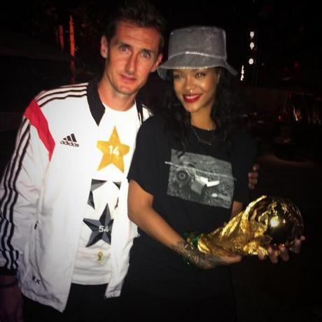 Rihanna Spends Gets To Hold The World Cup