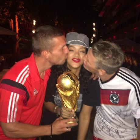 Rihanna Spends Gets To Hold The World Cup