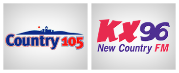 Country 105 & KX96 logos
