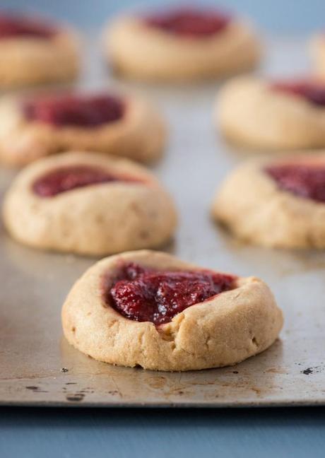 Strawberry Thumbprint Cookies - Anecdotes and Apple Cores
