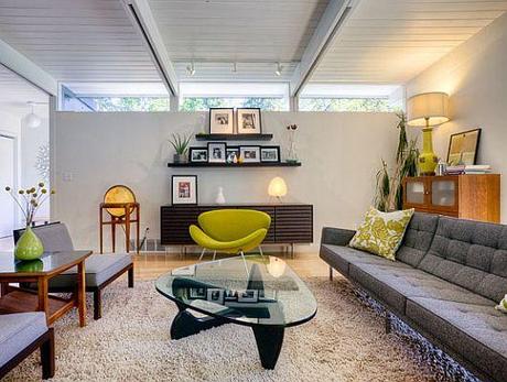 A Mid-Century Modern Home Tour: The Living Room