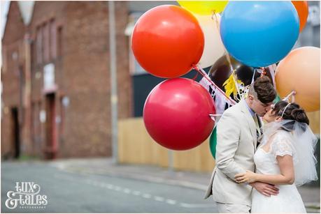 Disney Up Themed Wedding Camp & Frunace Wedding Photographer Balloons