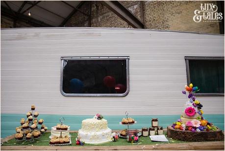 Wedding photography at camp & furnace cake tables