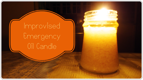Improvised Emergency Oil Candle