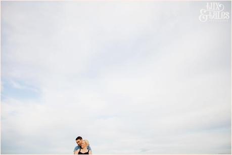 Engagement shoot at filey beach