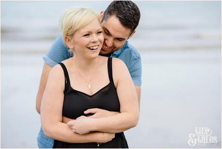 Filey Beach Engagement Shoot Photography with Dog_2403